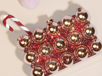 Vivid Siam crystals handbag